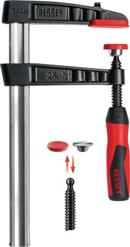 BESSEY Temperguss-Schraubzwinge TG-2K Spann-W.160mm A.80mm 2K-Griff 25x6mm BESSEY