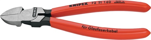 KNIPEX Seitenschneider f.Lichtwellenleiter L.160mm m.Ku.-Überzug KNIPEX