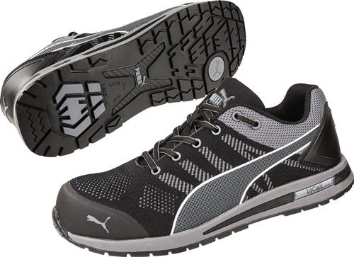 PUMA Sicherheitsschuh Elevate Knit BLACK LOW Gr.40 W.11 schwarz/grau S1PS ESD HRO SR