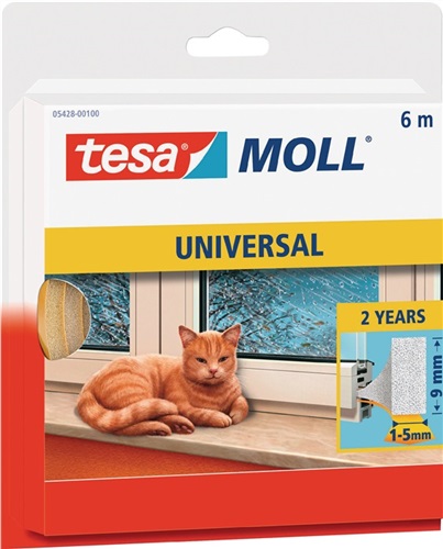 TESA Fenster-/Türmoll tesamoll® 5428 B9mmxH6mmxL6m TESA