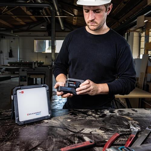 SCANGRIP LED-Strahler VEGA 2 CONNECT 20 W 1000-2000 lm IP54 SCANGRIP SCANGRIP LED-Strahler VEGA 2 CONNECT 20 W 1000-2000 lm IP54 SCANGRIP