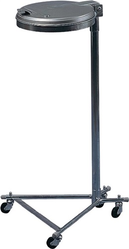 VAR Abfallsammler H1000xB500xT530mm 120l Deckel silber (KS) m.4 Rollen
