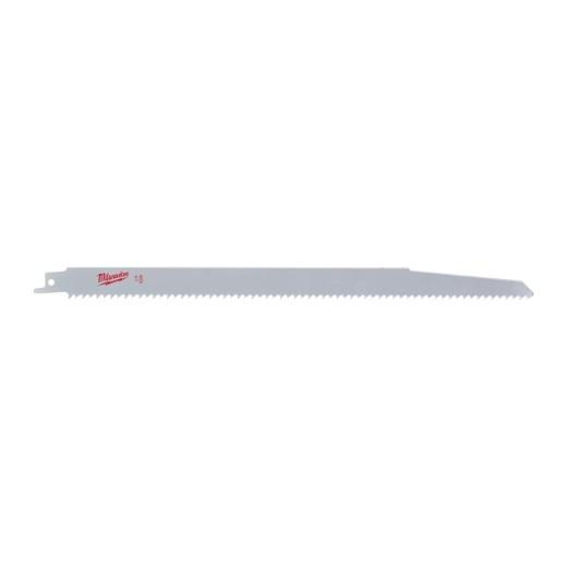 MILWAUKEE 300 x 4,2 mm (6 TPI), unlackiert Säbelsägeblatt Holz - ideal für Hochgeschwindigkeitsschnitte in Nassholz