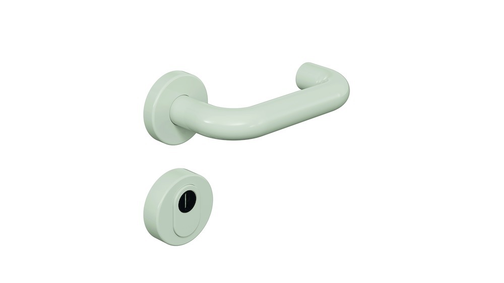 HEWI Schutz-Drücker-Halbgarnitur mit Rosetten 111R23.230, VK 8 mm, Polyamid, 111R23.230 97