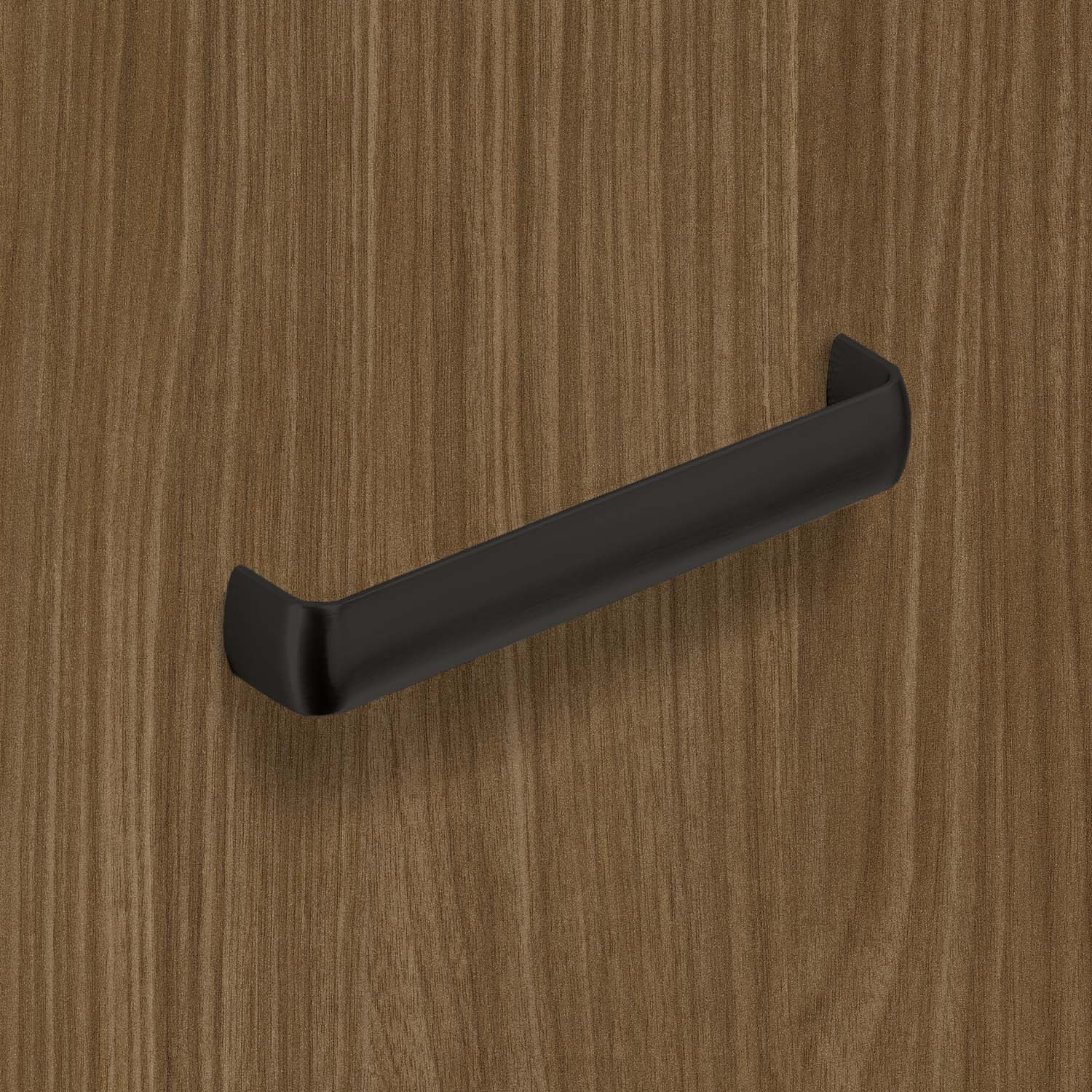 HETTICH Griff Belna, Bohrabstand 128 mm, L 135 mm, B 22 mm, H 29 mm, Schwarz matt, 9345373