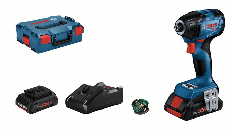 BOSCH Akku-Drehschlagschrauber GDR 18V-210 C: 2x Akku ProCORE18V 4.0Ah, L-BOXX BOSCH Akku-Drehschlagschrauber GDR 18V-210 C: 2x Akku ProCORE18V 4.0Ah, L-BOXX