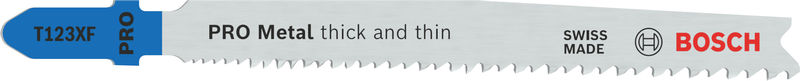 BOSCH Stichsägeblatt T 123 XF Progressor for Metal, 3er-Pack
