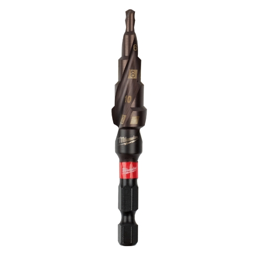 MILWAUKEE 4 bis 12 mm, 2 mm Stufen SHOCKWAVE Stufenbohrer