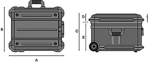 PROMAT Schalenkoffer Innen-B470xT390xH300mm HDPE 64l PROMAT
