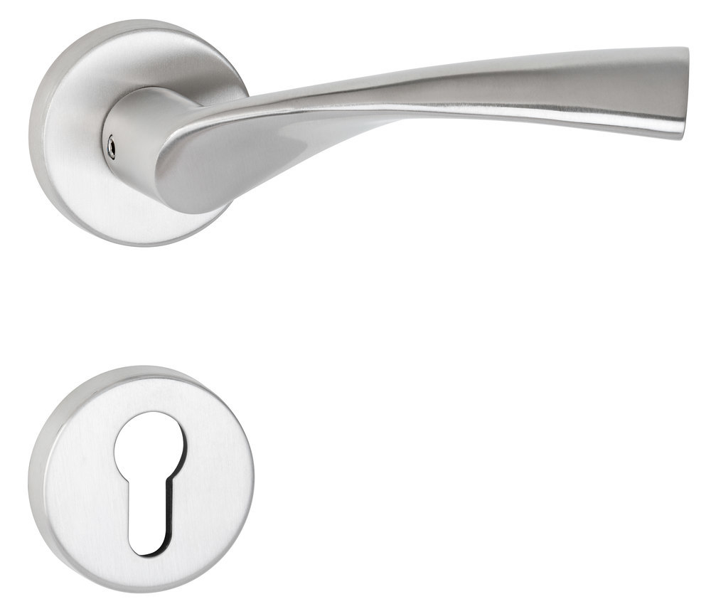 HERMAT Wechselgarnitur mit Rosetten TWIST 1290/2036.K/3127, Edelstahl