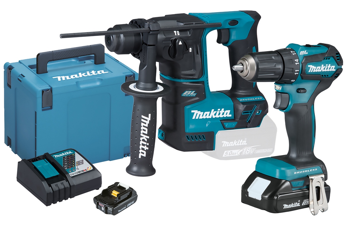 MAKITA Akku-Kombo-Kit "Schreinerei" DLX2454AJ