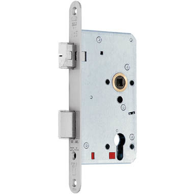 BKS Elektrisch verriegelndes Panik-Einsteckschloss B 2126, rund, 9/74 mm, Edelstahl