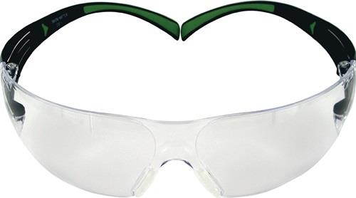 3M Schutzbrille SecureFit-SF400 EN 166,EN 170 Bügel schwarz grün,Scheibe klar