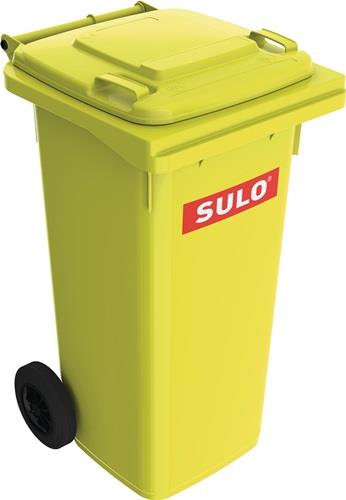 SULO Müllgroßbehälter 120l HDPE gelb fahrbar,n.EN 840 SULO