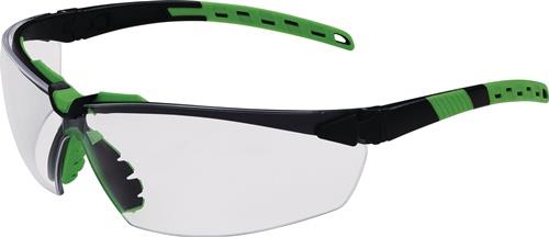 PRO FIT Schutzbrille Sprinter EN 166 EN 170 Bügel schwarz/grün,Scheibe klar PC PRO FIT