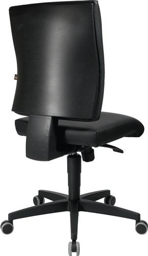TOPSTAR Arbeitsdrehstuhl Lightstar 10 Rl.Kunstlederbezug schwarz 410-530mm