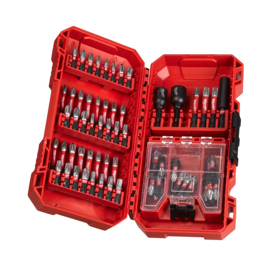 MILWAUKEE 70-tlg. Set in PACKOUT kompatibler Kassette SHOCKWAVE Set Bohren & Schrauben