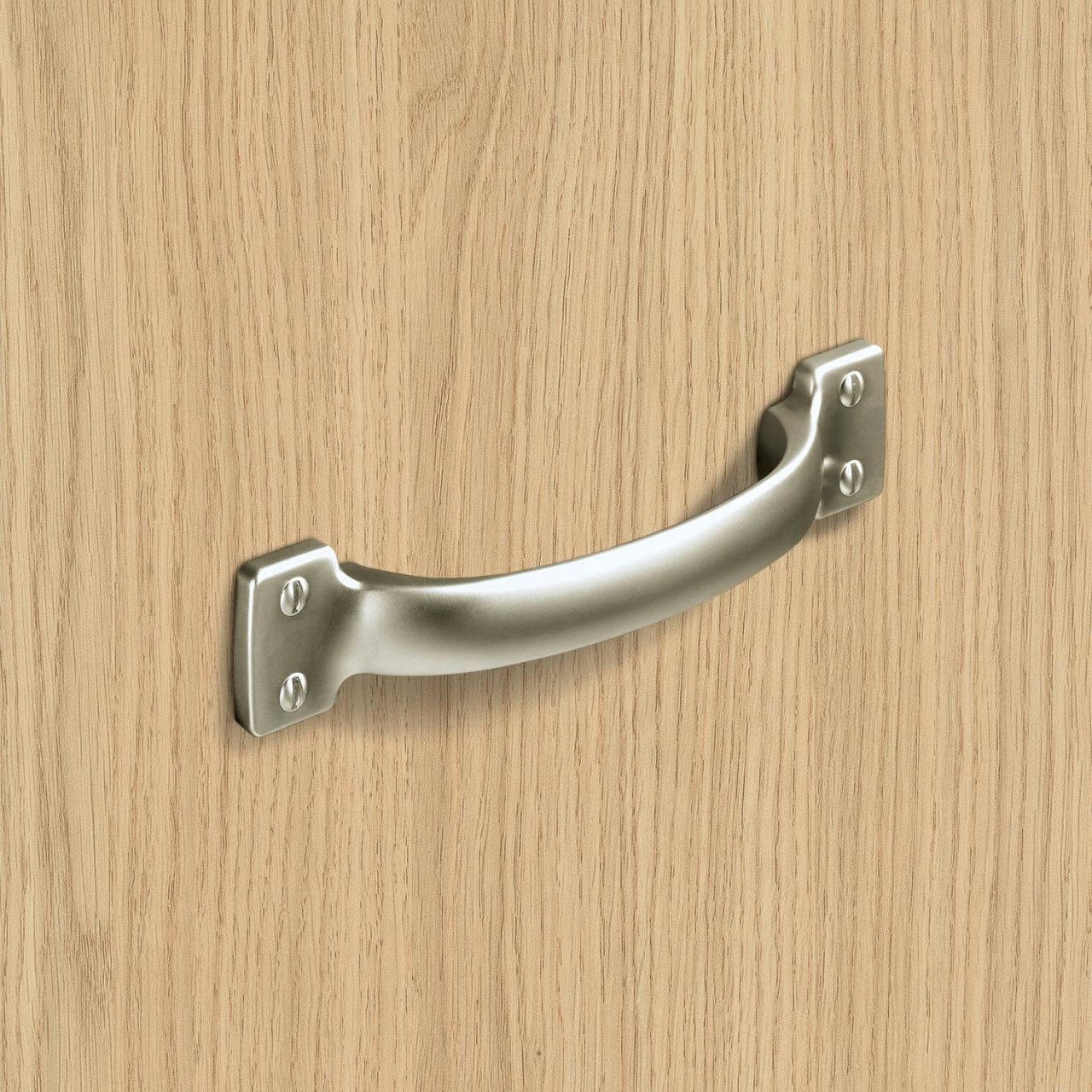 HETTICH Griff Flavia, •–• 96, L 145 mm, B 28 mm, H 28 mm, Vernickelt matt, 115293 HETTICH Griff Flavia, •–• 96, L 145 mm, B 28 mm, H 28 mm, Vernickelt matt, 115293