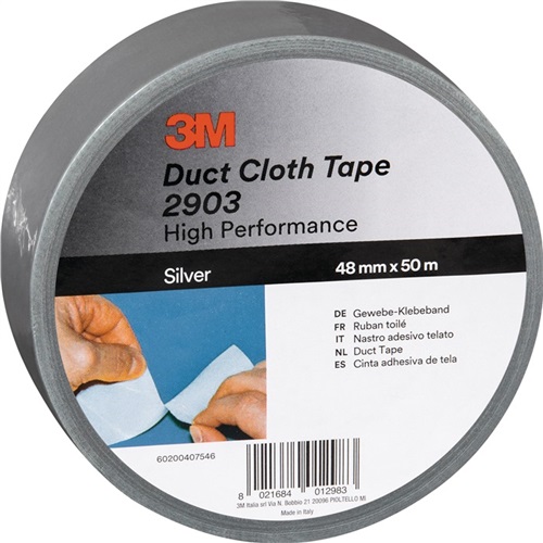 3M Gewebeband Scotch® 2903 schwarz L.50m B.48mm Rl.3M