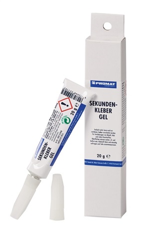 PROMAT CHEMICALS Sekundenklebergel Univ.20g farblos Tube PROMAT CHEMICALS