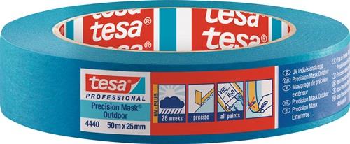 TESA Präzisionskrepp 4440 Außen UV PLUS glatt blau L.50m B.25mm Rl.TESA