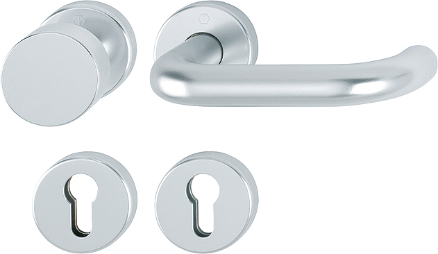 HOPPE® FH Wechselgarnitur mit Rosetten Paris FS-58/42/42S/138F, Aluminium, 3151875