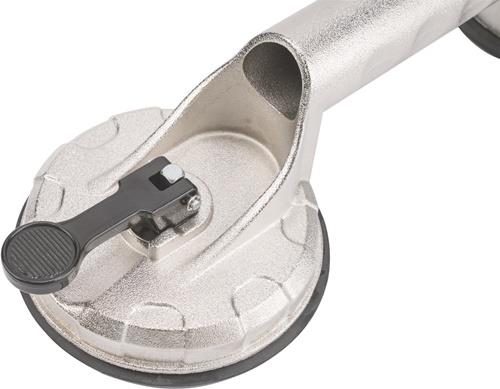 TECWERK Saugheber Trgf.80kg Kopf-D.118mm 2 Köpfe Alu TECWERK