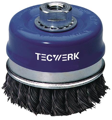 Topfbürste D.80mm Drahtstärke 0,5mm STA 8500min-¹ TECWERK