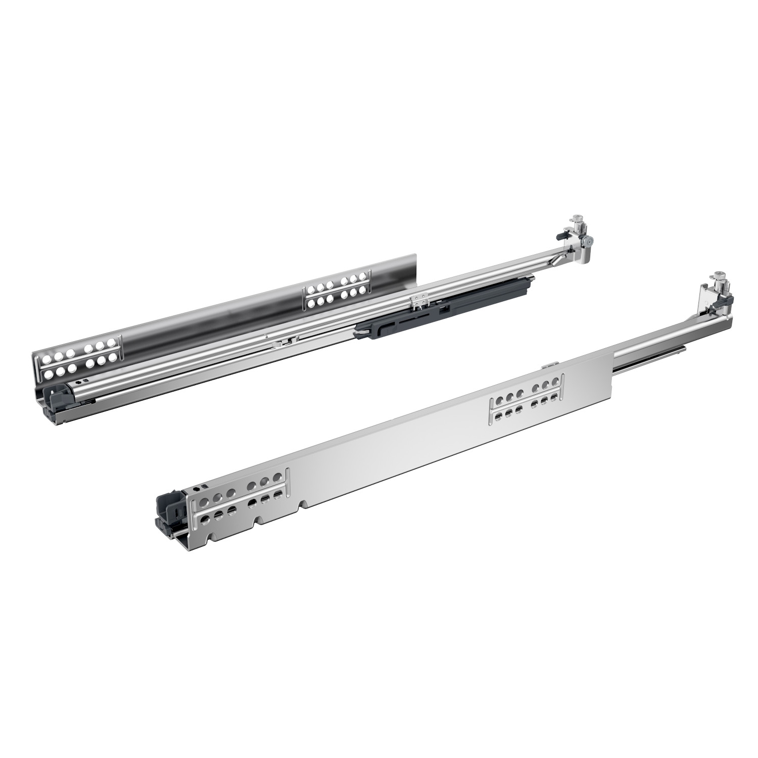 HETTICH Vollauszug Quadro V6 5D XS (10 kg) mit Silent System, Push to open Silent kompatibel, 250 mm, links