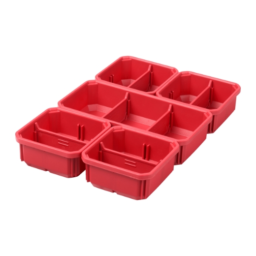 MILWAUKEE für PACKOUT Organiser Slim und Organiser Slim Compact PACKOUT Ersatzboxen 5 Stück