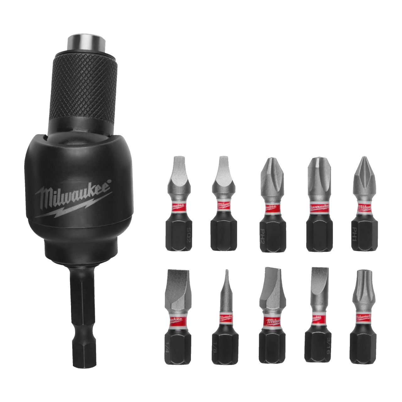 MILWAUKEE 1/4" Hex Aufnahme SHOCKWAVE Winkelschraubgelenk Knuckle
