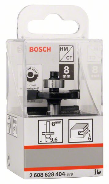 BOSCH Scheibennutfräser, 8 mm, D1 32 mm, L 6 mm, G 51 mm