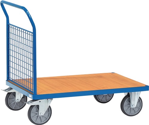 FETRA Stirnwandwagen Ladefl.-L1200xB800mm 1 Stirnwand Drahtgitter 500mm