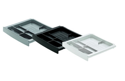 HETTICH SmarTray Schale, Höhe 40 mm, Aluminium Optik, 9134233