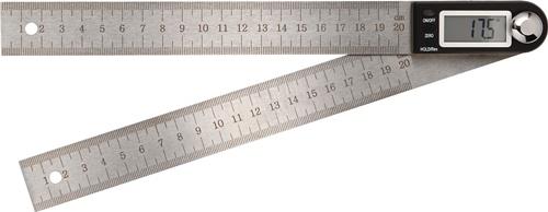 TECWERK Winkelmesser Schienen-L.200mm Abl.0,1Grad dig.TECWERK