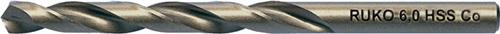 RUKO Spiralbohrer DIN 338 Typ INOX D.2,9mm HSS-Co5 profilgeschl.Gold