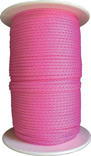 OVERMANN Pflastererschnur L.100m D.3mm 100kg PP pink,fluoresz.