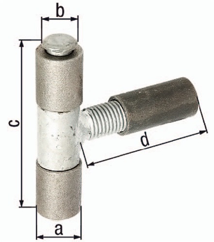 GAH Anschweißband 27x15x90x92mm STA roh GAH