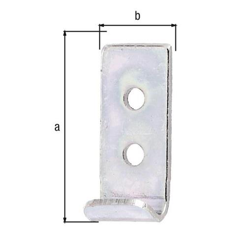 GAH Schließhaken f.Kistenverschlüsse L.30 B.12 S.1,5mm STA galv.verz.d.pass.ger.GAH