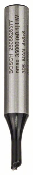 BOSCH Nutfräser Standard for Wood, 8 mm, D1 4 mm, L 8 mm, G 51 mm