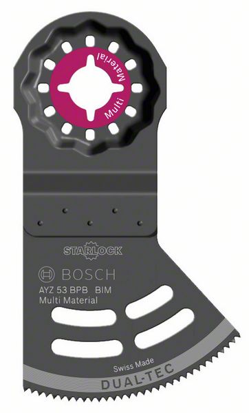 BOSCH BIM Tauchsägeblatt Dual-Tec AYZ 53 BPB Multimaterial, 40 x 53 mm, in 25er Box