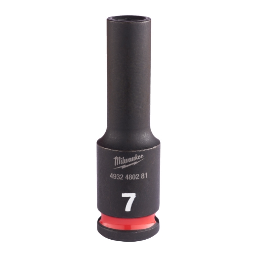 MILWAUKEE 7 x 65 mm SHOCKWAVE Schlagnuss 3/8" lang