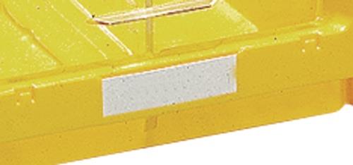 Etikett weiß für Sichtlagerkasten 100St./Btl. TECWERK