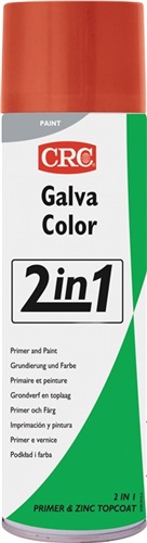 CRC Farbschutzlackspray 2in1 GALVACOLOR tiefschwarz RAL9005 matt 500ml Spraydose CRC