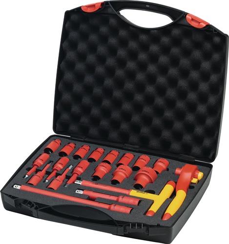 WIHA Ratschenschlüsselset 21-tlg.1/2 Zoll 10-32mm Außen 6kt.,4-10mm Innen 6kt.Z.72