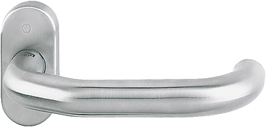 HOPPE® FH Drücker-Halbgarnitur ohne Schlüsselrosette Paris FS-E138GF/55, Edelstahl, 3741091 HOPPE® FH Drücker-Halbgarnitur ohne Schlüsselrosette Paris FS-E138GF/55, Edelstahl, 3741091