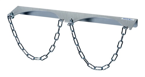 FETRA Stahlflaschenwandhalter f.2 Flaschen Flaschen-D.320mm Stahlbl.TZN