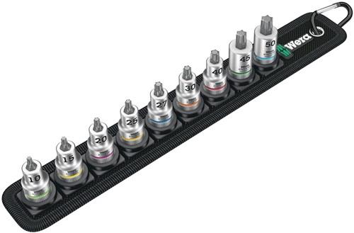 WERA Schraubendrehereinsatzset Belt B 3 Torx 9-tlg.Antr.10mm (3/8) Zoll WERA