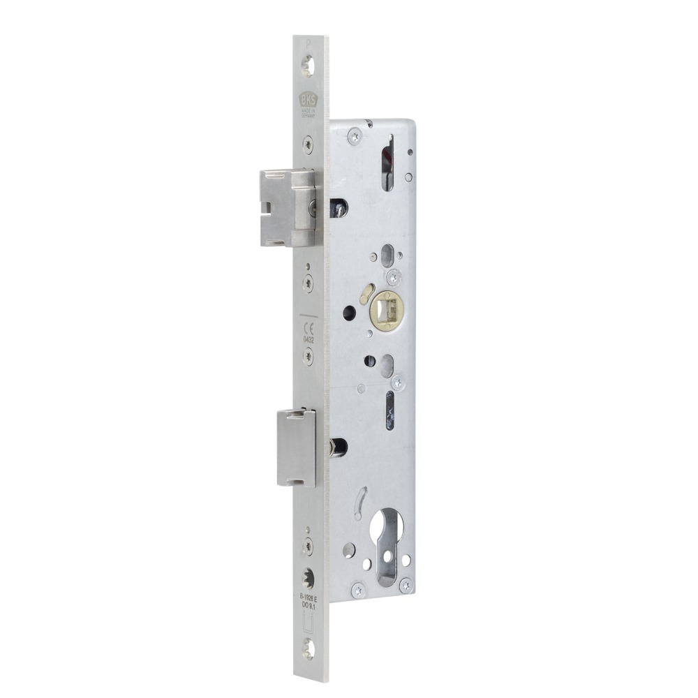 BKS Elektrisch verriegelndes Panik-Einsteckschloss B 1926, kantig, 9/92 mm, Edelstahl BKS Elektrisch verriegelndes Panik-Einsteckschloss B 1926, kantig, 9/92 mm, Edelstahl