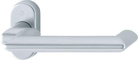 HOPPE® FH Drücker-Halbgarnitur ohne Schlüsselrosette Karlstad FS-1141GF2/55, Aluminium, 3646608 HOPPE® FH Drücker-Halbgarnitur ohne Schlüsselrosette Karlstad FS-1141GF2/55, Aluminium, 3646608